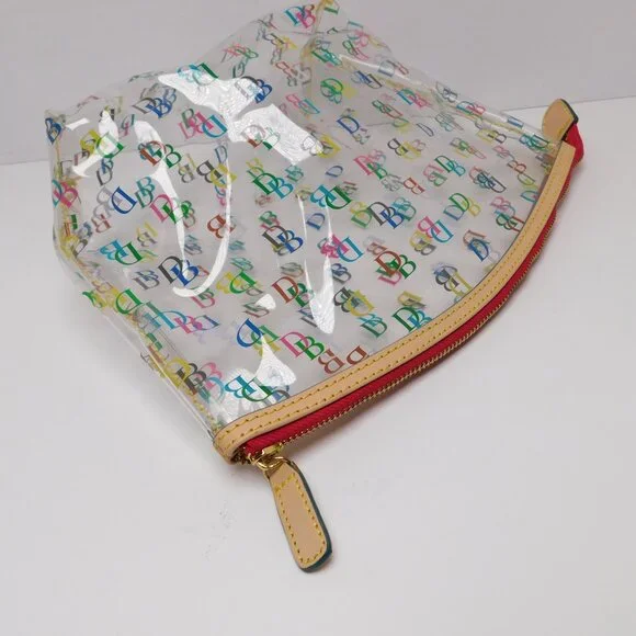 Dooney And Bourke Clear Signature Logo Cosmetic Bag (51825) - Picture 3 of 5